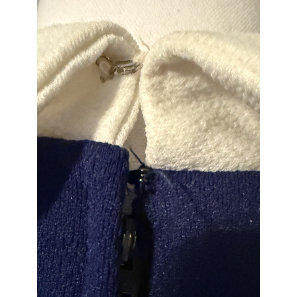 Vtg Mod Geometric Print Maxi Dress Red White & Blue 60s 70s Retro Hostess Op Art - Picture 10 of 16